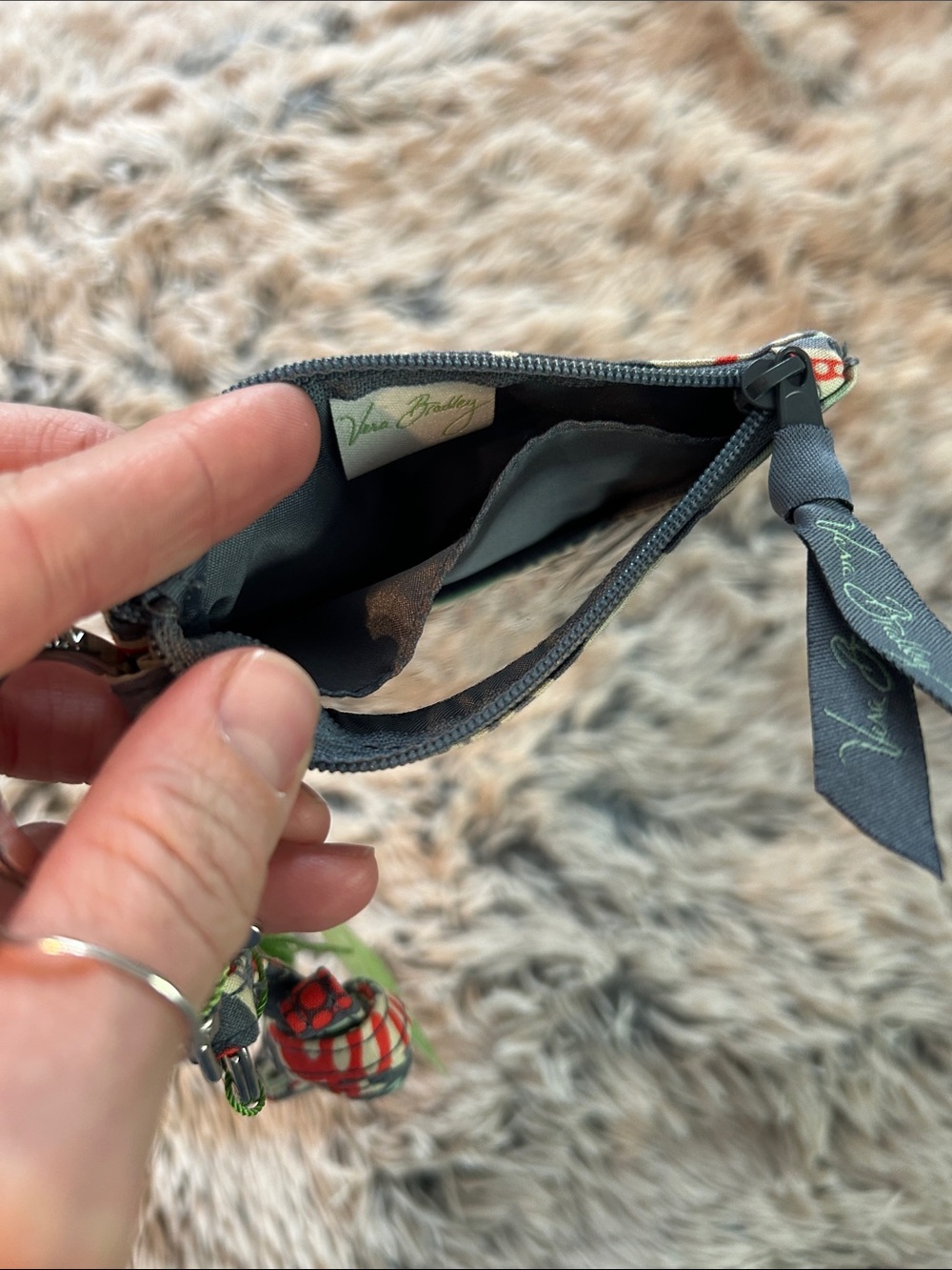 Vera Bradley Zip ID Case with Lanyard - Picture 3 of 3